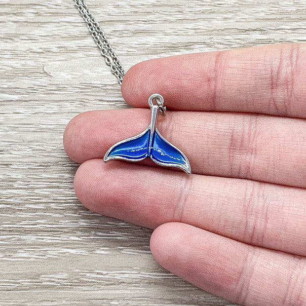 Whale Tail Necklace, I’ll Always Be There For You, Whale Gift, Beach Necklace, Minimalist Gift, Ocean Gift, Beach Life, Friendship Necklace