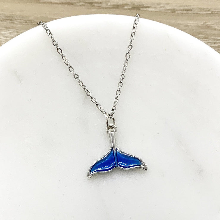Whale Tail Necklace, I’ll Always Be There For You, Whale Gift, Beach Necklace, Minimalist Gift, Ocean Gift, Beach Life, Friendship Necklace