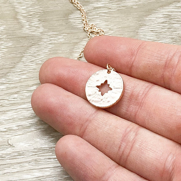 Travel the World Gift, Compass Pendant Necklace, Gift for Traveler, Going Away Card, Travel Gift, Bon Voyage, Graduate Gift, Personalized