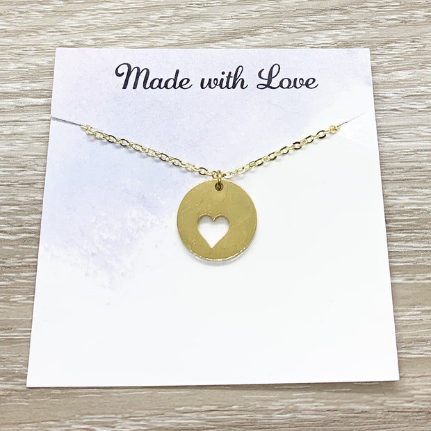 Miscarriage Necklace with Card, Rose Gold Heart Necklace, Grieving Mother Gift, Loss of Daughter, Loss of Son, Remembrance