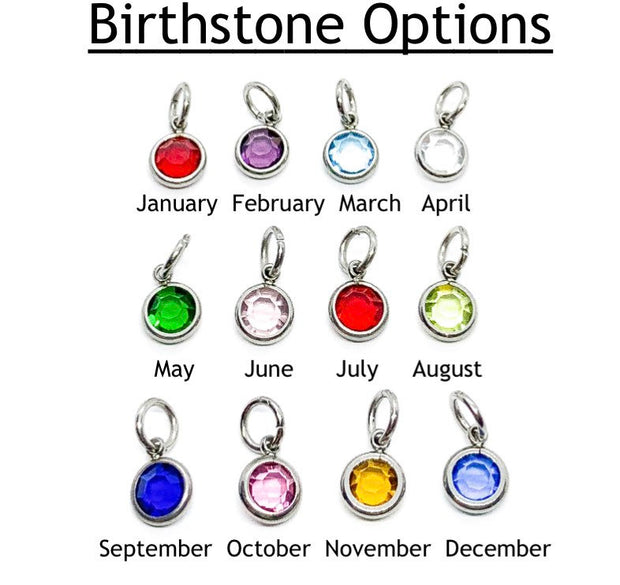 Add On Birthstone, Tiny Birthstone Bead, Delicate Birthstone Glass Crystal Beads, Minimalist Jewelry, Dainty Personalized Jewelry, Birthday