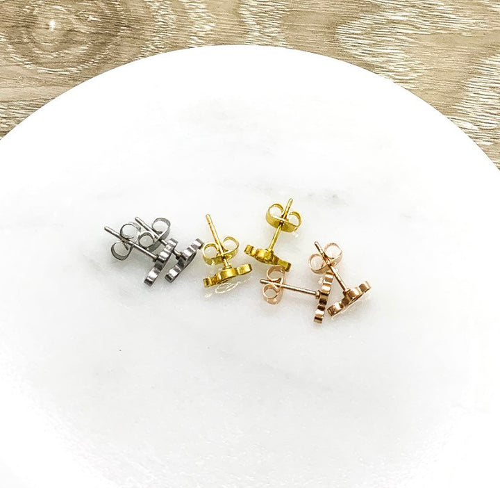 Music Note Stud Earrings, Tiny Treble Clefs Earrings, Musician Gift, Music Teacher Gift, Musical Jewelry, Music Themed Earrings, Dainty Stud