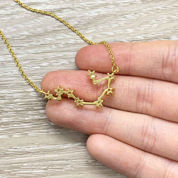 Make a Wish Necklace, Constellation Pendant, Celestial Jewelry, Gift for Friend, Friendship Jewelry, Gift for Daughter, Birthday Gift