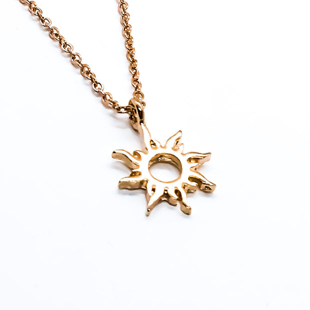 Sunshine Necklace, Rose Gold Sun Necklace, You Are My Sunshine Gift, Dainty Necklace, Friendship Necklace, Gift for Girlfriend, Birthday