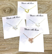 Matching Puzzle Necklace Set for 4, Puzzle Piece Necklaces, Puzzle Jewelry Rose Gold, Best Friends Gift, Shareable Jewelry, Autism Awareness