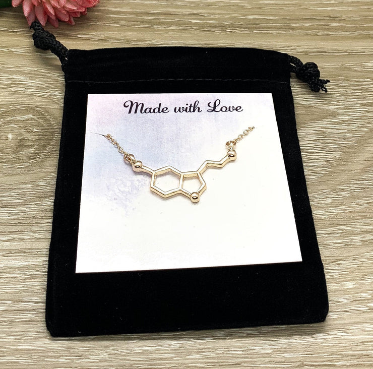 Dopamine Molecule Necklace Happiness Jewelry 925 Sterling Silver Necklace  Dopamine Symbol Necklace Chemistry Gift Science Jewelry - Etsy | Science  jewelry, Molecule necklace, Dopamine molecule necklace