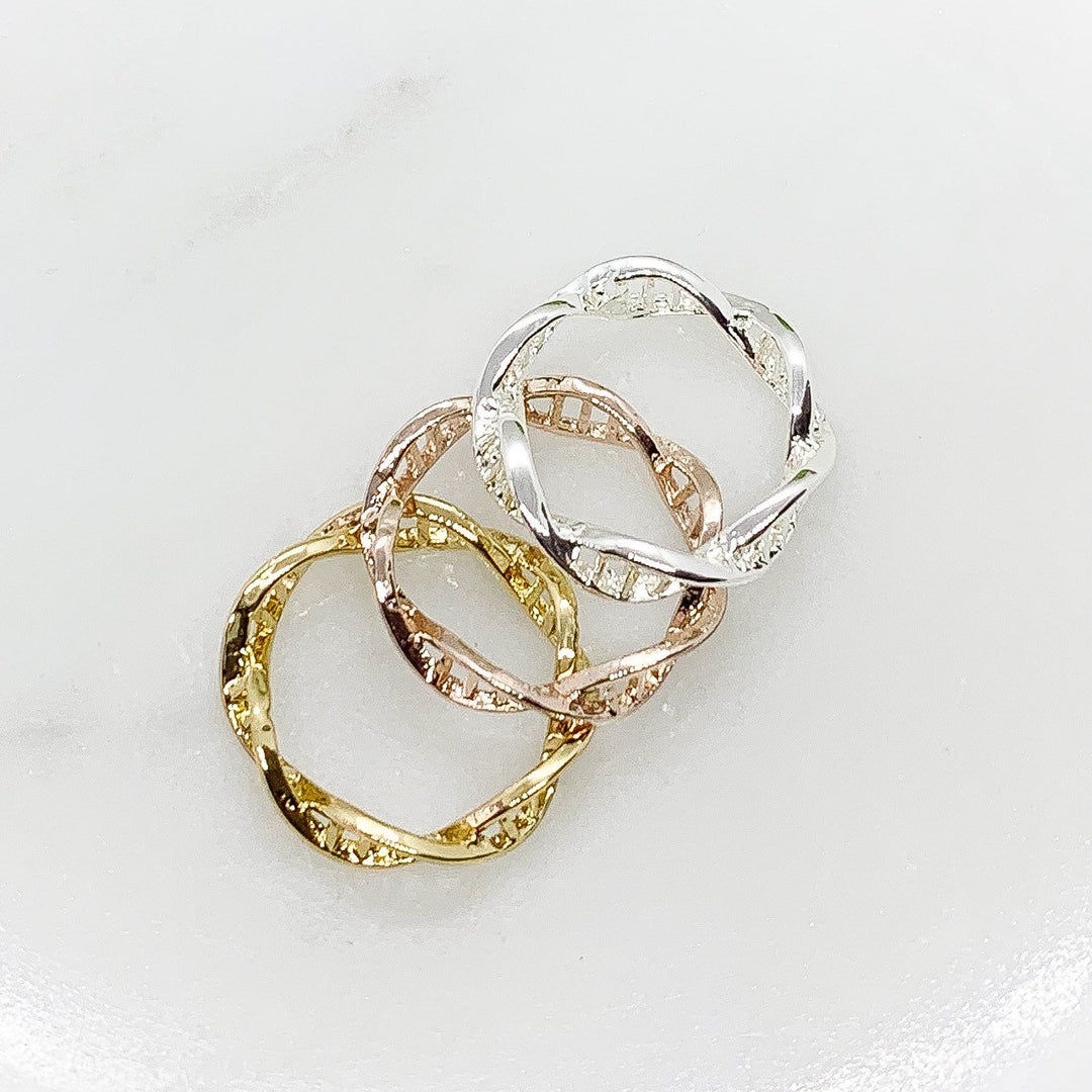 DNA Ring, Double Helix Ring, Blended Family Gift, Biology Jewelry, Gift for Medical Student, Science Jewelry, Nurse Gift, Stocking Stuffer