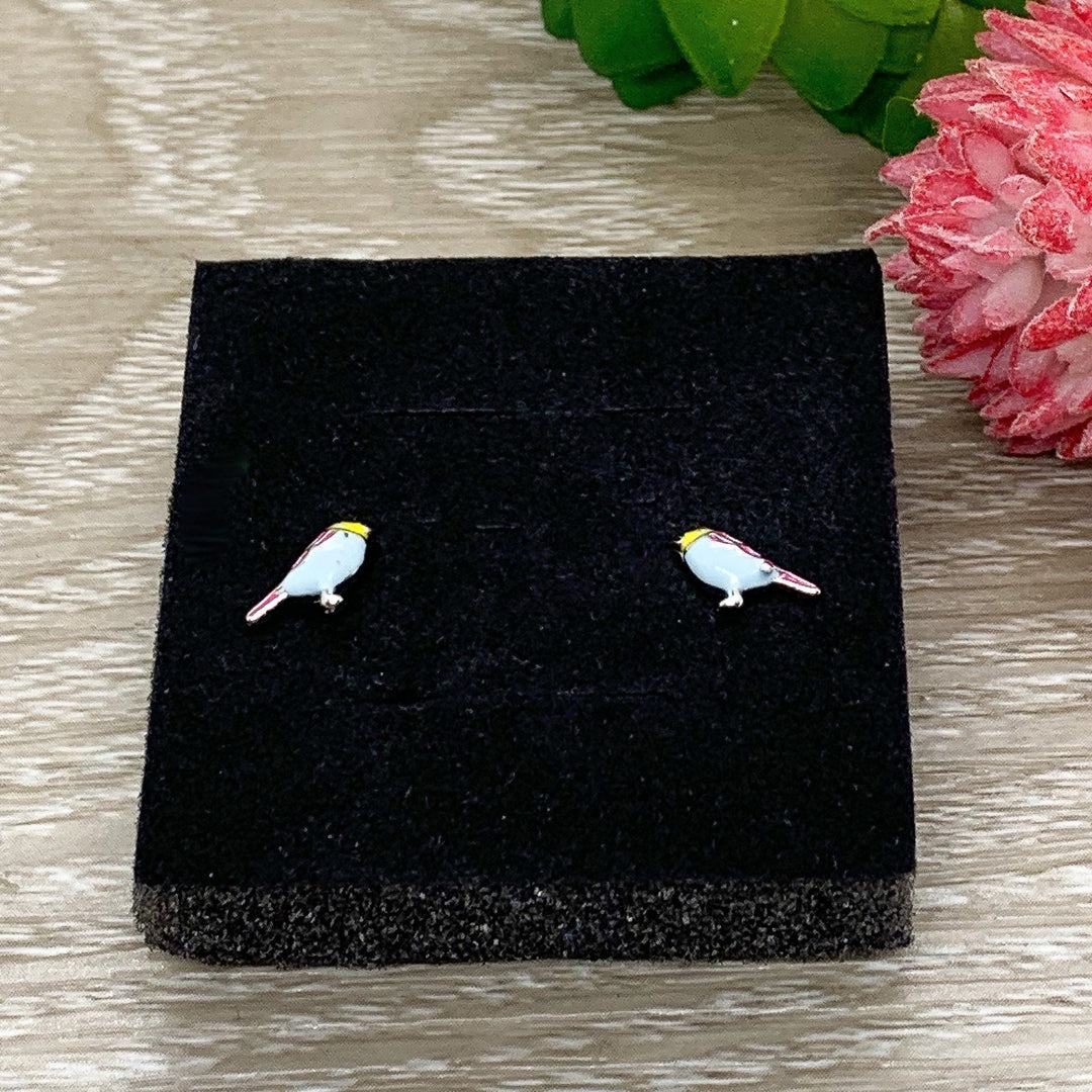 Tiny Bird Stud Earrings, Animal Earrings, Birdie Jewelry, Minimalist Stud Earrings, Nature Gift, Summer, Boho Earrings, Stocking Stuffer