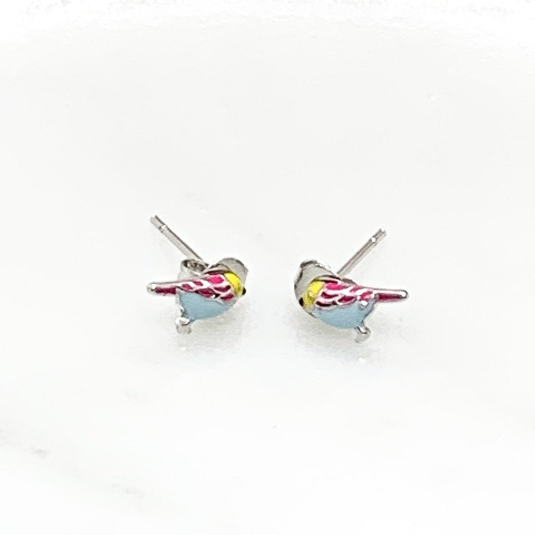 Tiny Bird Stud Earrings, Animal Earrings, Birdie Jewelry, Minimalist Stud Earrings, Nature Gift, Summer, Boho Earrings, Stocking Stuffer