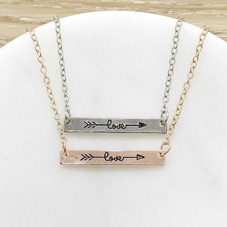 Amazing Grandmother Gift, Dainty Love Necklace Rose Gold, Silver, Gift from Granddaughter, Meaningful Jewelry, Birthday Gift for Grandma