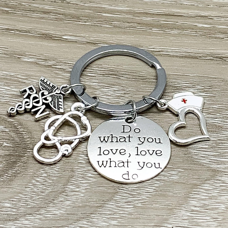 Nurse Keychain, Gift for Nurse, Medical Charms, Gift for Daughter, Gift for Nursing Student, Nurse Practitioner Gift, Thank You Gift