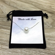 Amazing Nanny Gift, Floating Pearl Necklace, Thank You Gift for Nanny, Child Care, Babysitter Gift, Nanny Appreciation, Daycare Provider