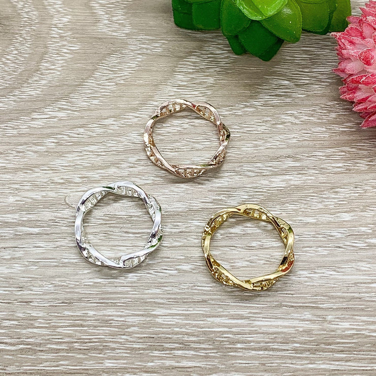 DNA Ring, Double Helix Ring, Blended Family Gift, Biology Jewelry, Gift for Medical Student, Science Jewelry, Nurse Gift, Stocking Stuffer