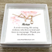 Stethoscope Necklace, Nurse Appreciation Gift, Lariat Y Necklace, Nursing Jewelry Gift, Thank You Gift from Patient, Medical Student Gift