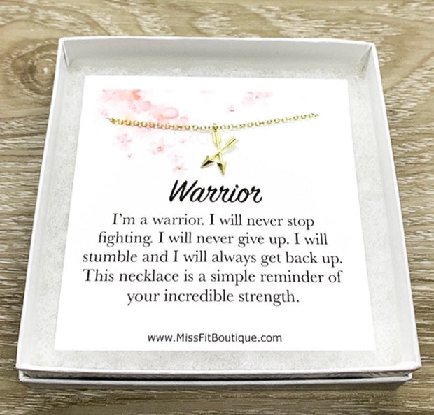 Tiny Crossing Arrows Necklace, Warrior Gift, Strength Necklace, Empowering Gift, Necklace for Women, Simple Reminder Gift, Friendship Gift