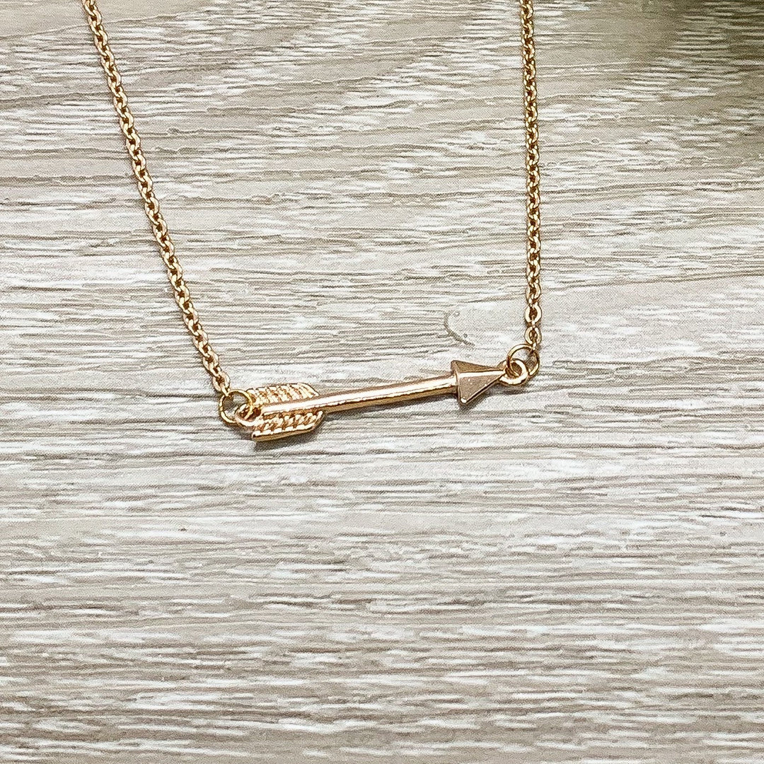 Tiny Arrow Chain Bracelet, Dainty Bracelet, Layering Bracelet, Arrow Jewelry, Simple Reminder, Stocking Stuffer for Girls, Friend Christmas