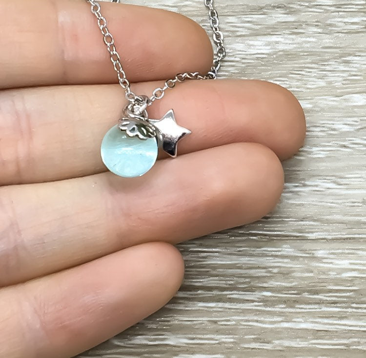 Happy Birthday Card, Tiny Star Necklace, Wish Upon A Star, Best Friend Gift, Friendship Necklace, Minimal Jewelry, Sentimental Gift
