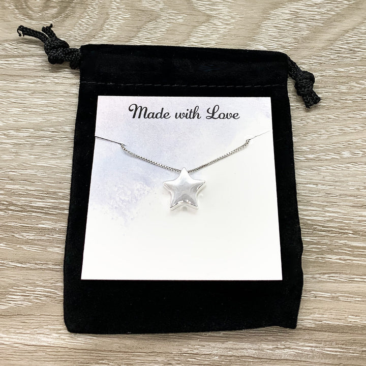 Best Friends Are Like Stars Card, Sterling Silver Star Necklace, Gift for Best Friend, Friendship Necklace, Friend Christmas Gift, Woman