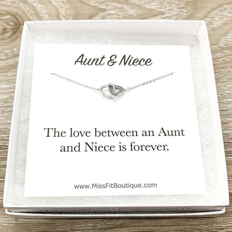 Interlocking Circles Aunt & Niece Bond Necklace (ROSE GOLD, GOLD OR SI -  FENNO FASHION, LLC