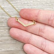 Amazing Volunteer Gift, Triangle Necklace, Dainty Pendant, Thank You Gift, Appreciation Gift for Women, Layering Necklace