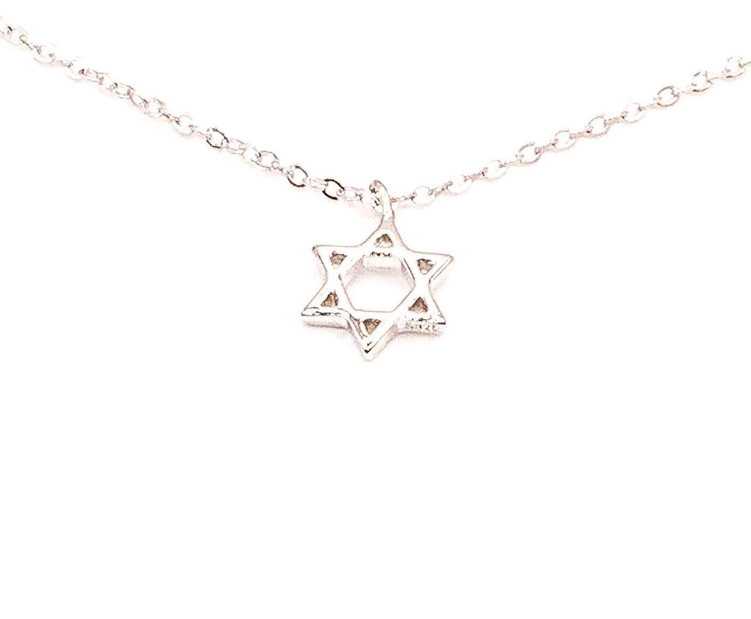 Bat Mitzvah Card, Tiny Star of David Necklace, Mazel Tov Gift for Her, Spiritual Jewelry, Simple Reminder, Jewish Jewelry, Personalized Gift