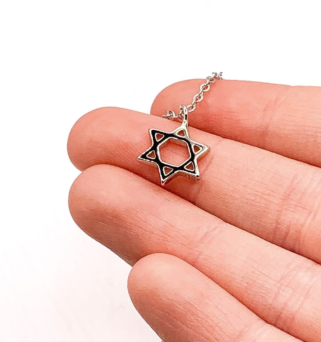Bat Mitzvah Card, Tiny Star of David Necklace, Mazel Tov Gift for Her, Spiritual Jewelry, Simple Reminder, Jewish Jewelry, Personalized Gift