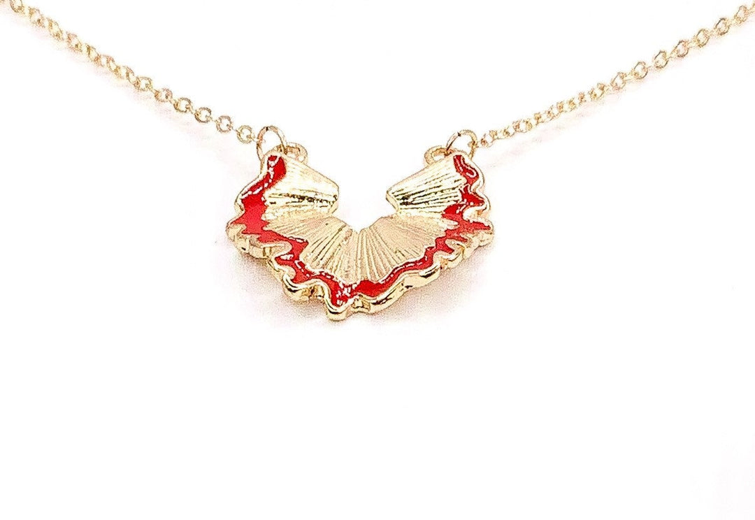 Pencil Shaving Necklace, Red Pencil Pendant, Teacher Appreciation Gift, Thank You Card from Parent, Teacher Retirement Gift, Art Teacher