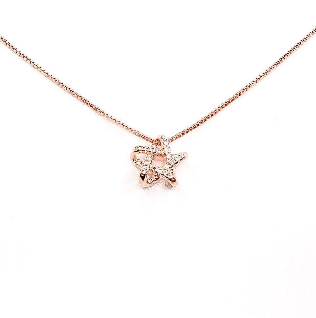 Star Necklace Rose Gold, Stars Can’t Shine Without Darkness, Cute Motivational Gift, Dainty Cubic Zirconia Jewelry, Celestial Necklace