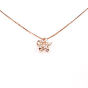 Star Necklace Rose Gold, Stars Can’t Shine Without Darkness, Cute Motivational Gift, Dainty Cubic Zirconia Jewelry, Celestial Necklace