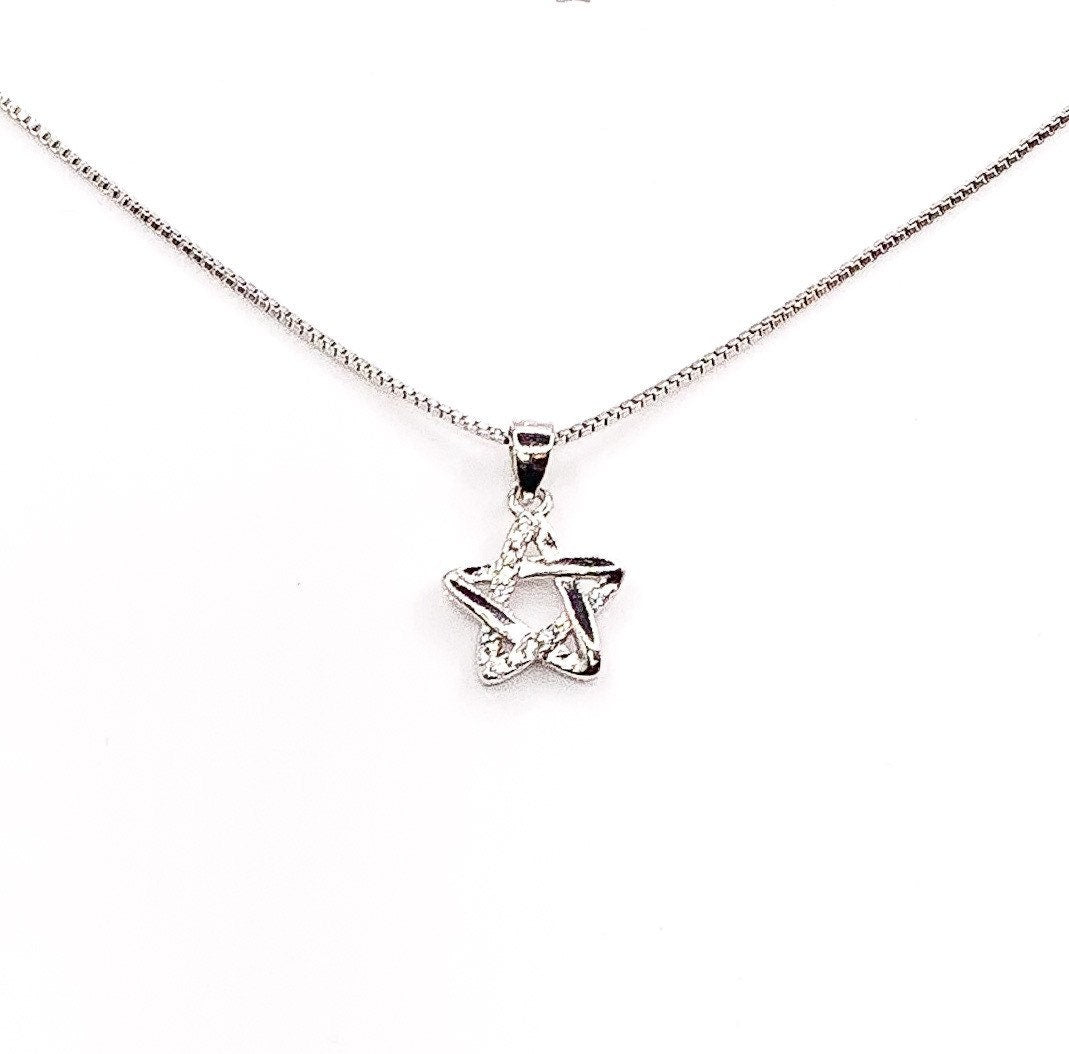 You’re a Superstar Card, Star Necklace Sterling Silver, Encouragement Gift, Dainty Cubic Zirconia Jewelry, Celestial Necklace, Uplifting