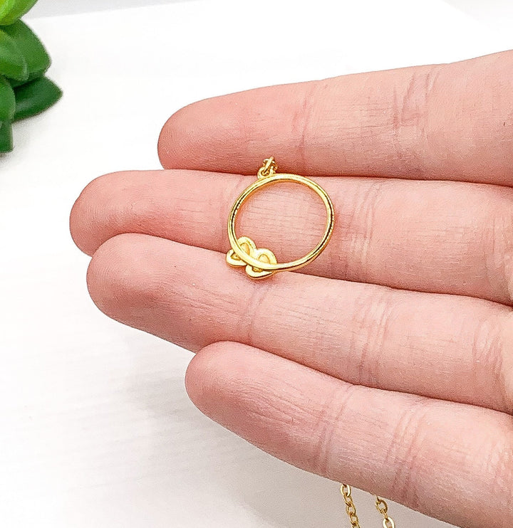 Mother of One Necklace, One and Done, Dainty Heart Necklace, Gift for Mom from Son, Gift for Mama, Mother Birthday, Mommy Christmas