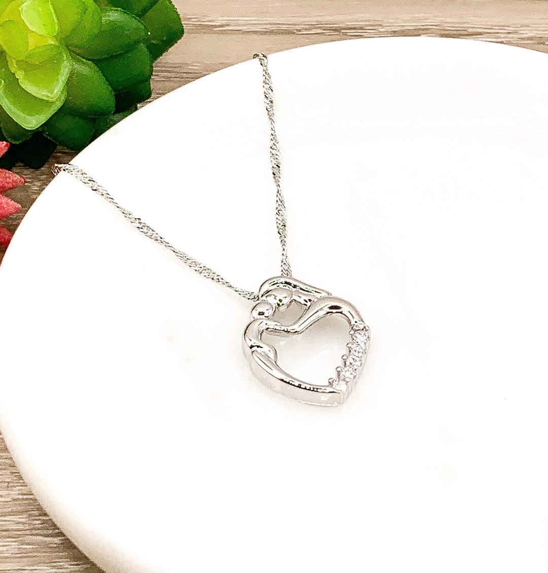 New Mama Necklace, Mommy and Baby Necklace, Motherhood Jewelry, Mama to Be Card, New Mom Necklace, Gift for Pregnant Friend, Baby Mama