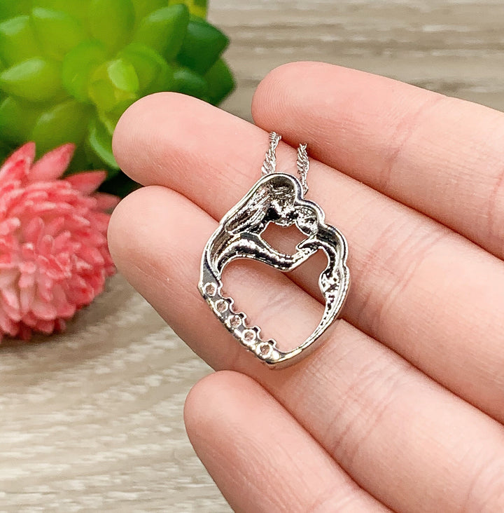 Motherhood Quote, Mama to Be Congratulations Card, Mommy and Baby Necklace, New Mom Jewelry, New Mother Gift, Advice Gift for Her