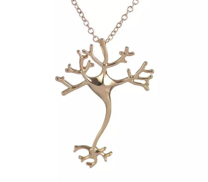 Neuron Necklace, Brains Are The New Tits, Nerve Cell Necklace, Science Gift, Scientific Jewelry, Smart Gift, Biology Necklace, Student Gift