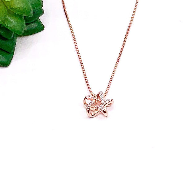 Star Necklace Rose Gold, Stars Can’t Shine Without Darkness, Cute Motivational Gift, Dainty Cubic Zirconia Jewelry, Celestial Necklace