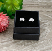 Tiny Hedgehog Stud Earrings, Wildlife Jewelry, Porcupine Earrings Sterling Silver, Animal Lover Jewelry, Cute Woodland Jewelry, Gift for Her