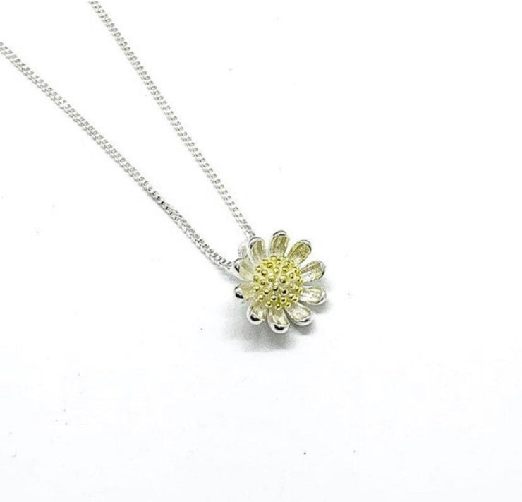 Simple Daisy Necklace, Your Mind is a Garden, Flower Necklace, Floral Jewelry, Inspirational Quote with Dainty Necklace, Gift for Friend