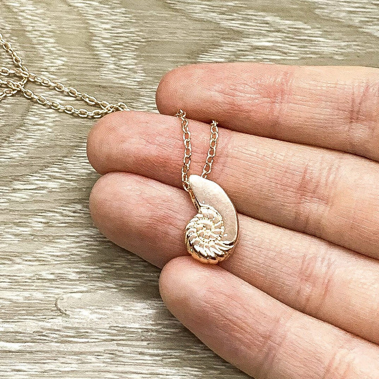 Tiny Seashell Necklace, Remembrance Gifts, Sympathy Loss Jewelry, Loss of Mother, Loss of Child, Miscarriage, Rest in Peace, Loss of Pet
