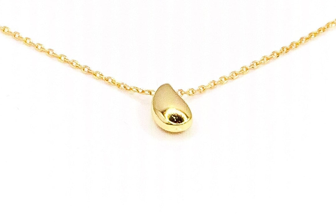 Water Droplet Necklace, Dainty Jewelry, Teardrop Necklace Gold, Waterdrop Necklace, Reminder to Stay Hydrated, Simple Reminder Jewelry