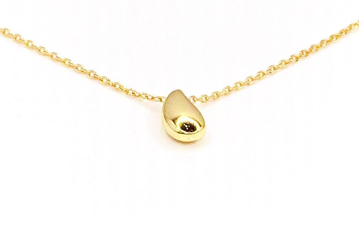 Water Droplet Necklace, Dainty Jewelry, Teardrop Necklace Gold, Waterdrop Necklace, Reminder to Stay Hydrated, Simple Reminder Jewelry