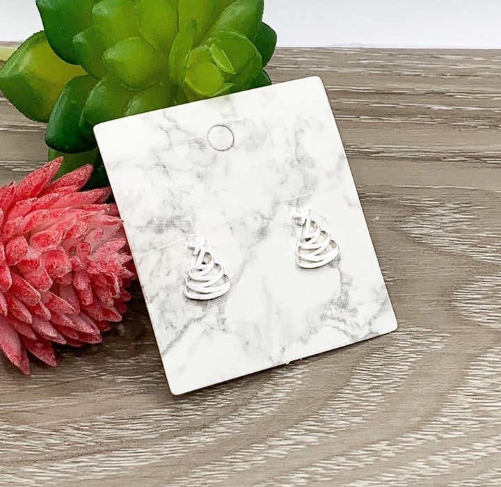Tiny Christmas Stud Earrings, Reindeer Earrings, Sterling Silver Jewelry, Holiday Jewelry, Asymmetric Earrings, Stocking Stuffer for Her
