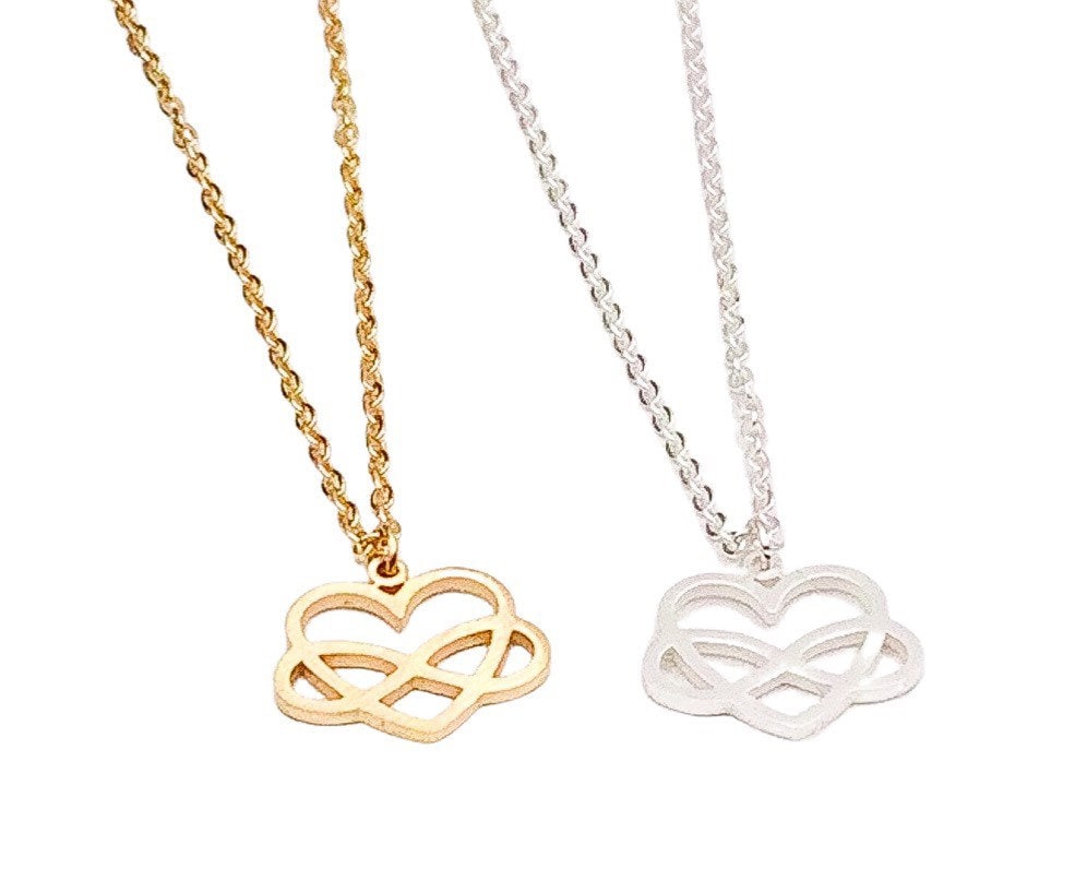 Adoptive Mother Gift, Infinity Heart Necklace, Gift from Unbiological Daughter, Foster Mom Gift, Step Mom Necklace, Mother’s Day Gift