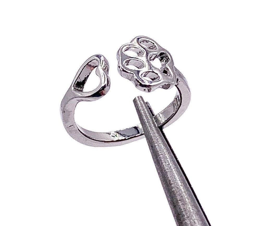 Paw Print Ring, Dog Ring, Gold Cat Jewelry, Cat Lover Gift, Promise Ring, Simple Statement Ring, Dainty Jewelry, Crazy Cat Lady Gift