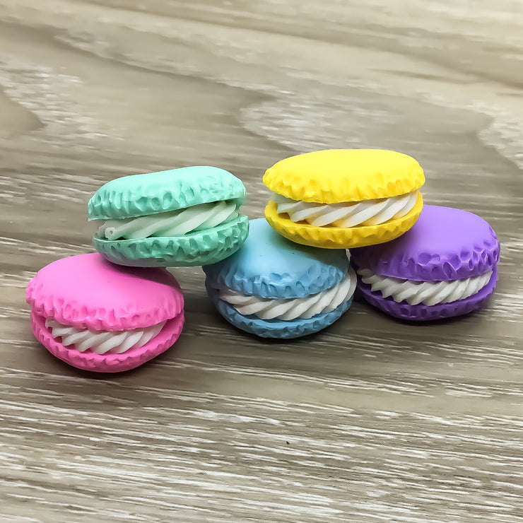 Macaron Kawaii Food Charm, Polymer Clay, Blue, Green, Pink, Purple, Ye –  Simple Reminders